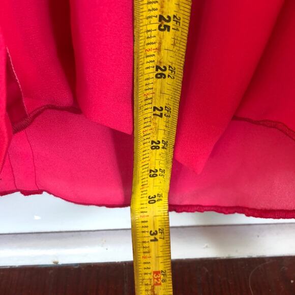ARNOLD ZIMBERG Hot Pink Bow Collar Long Sleeves - Picture 6 of 8